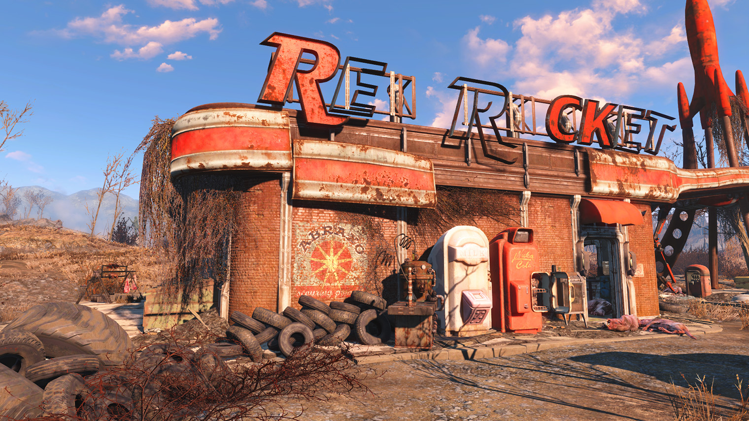 Fallout 4 актуальна до сих пор. В 2025 году вышло юбилейное издание со всеми дополнениями и графическими улучшениями, а в 2026 — версия для Switch 2. © Bethesda Softworks