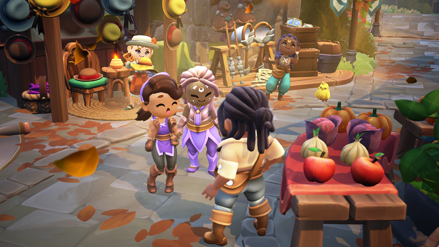 В Fae Farm магия — часть обычной жизни персонажей. Герой использует ее в быту, чтобы выращивать растения, добывать ресурсы или чинить предметы. Кадр: Phoenix Labs