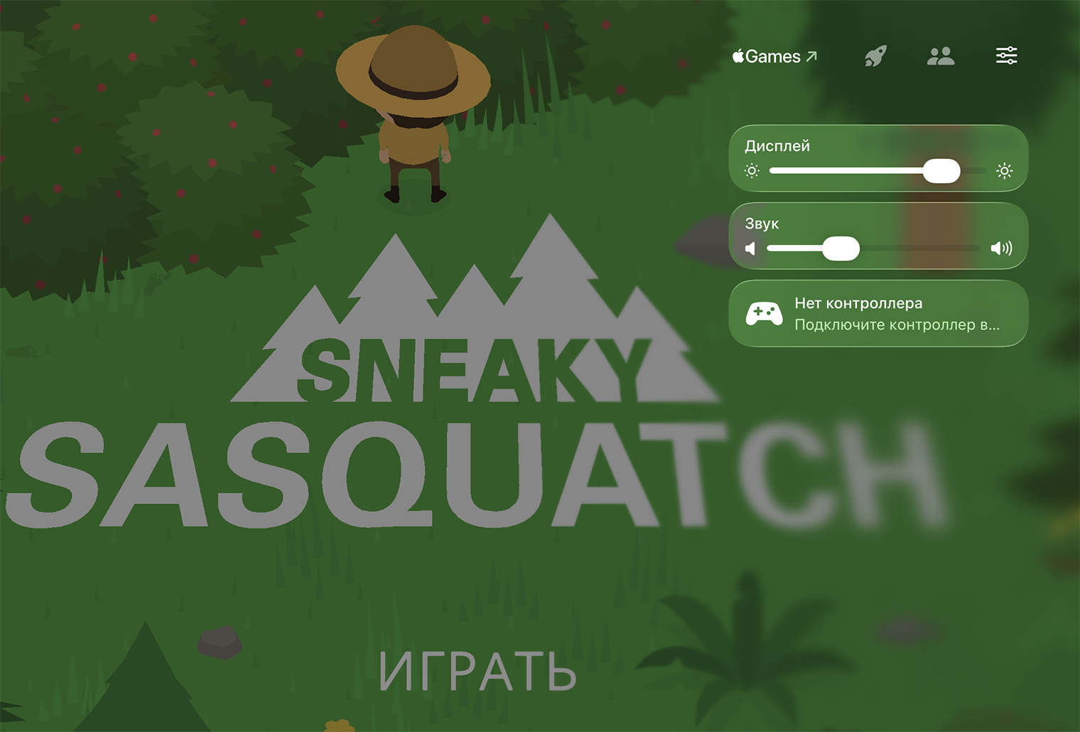 Если после запуска игры нажать на аватар в правом верхнем углу, откроется меню «Игры» с настройками текущей игры. Здесь можно переназначить кнопки подключенного геймпада