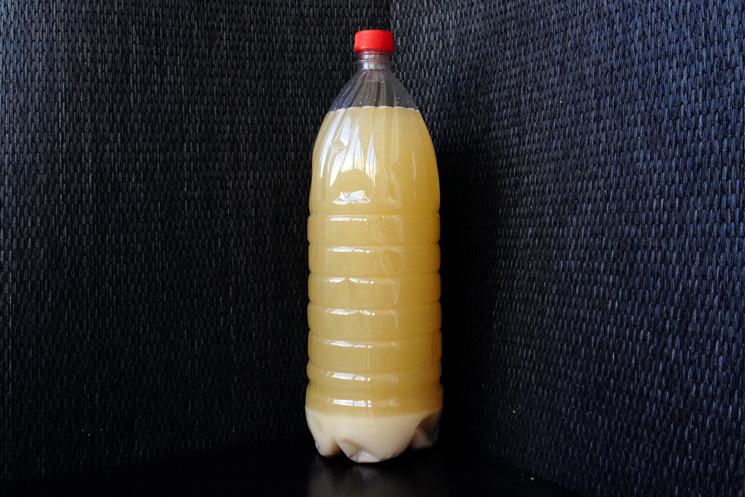 Готовый квас удобно хранить в пластиковой бутылке в вертикальном положении, например на дверце холодильника: так осадок не сильно смешивается с жидкостью