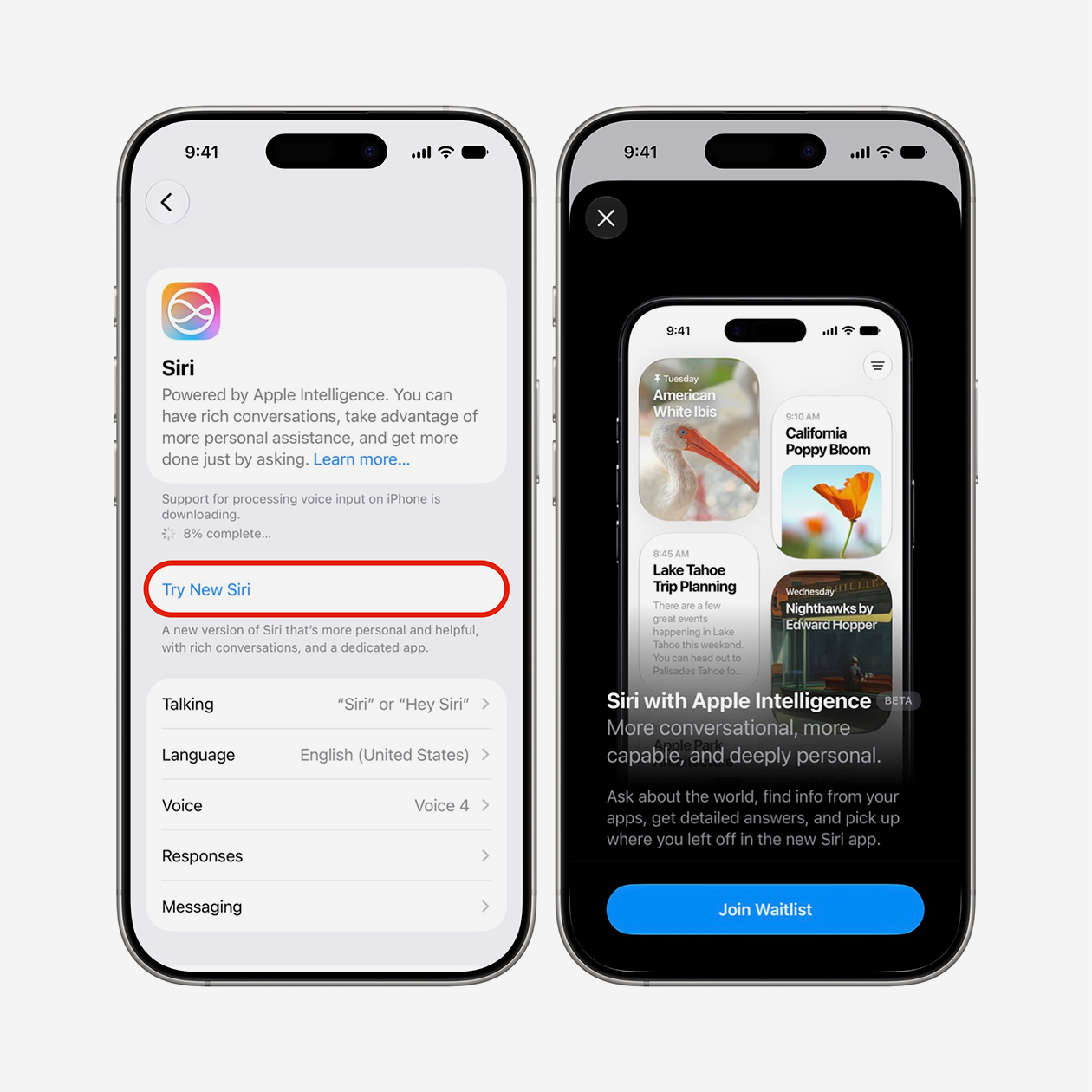 Раздел «Apple Intelligence и Siri» в настройках теперь называется просто Siri. © cultofmac.com