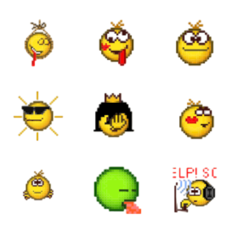 Смайлики из «Аськи»