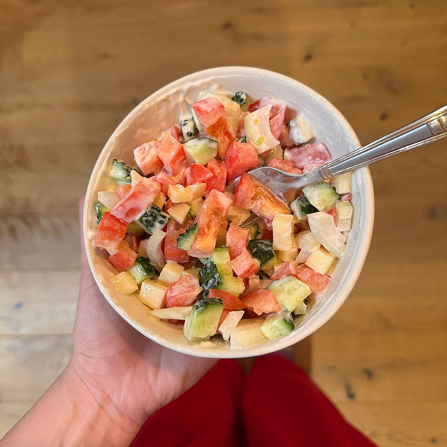 Быстрый салат на ужин