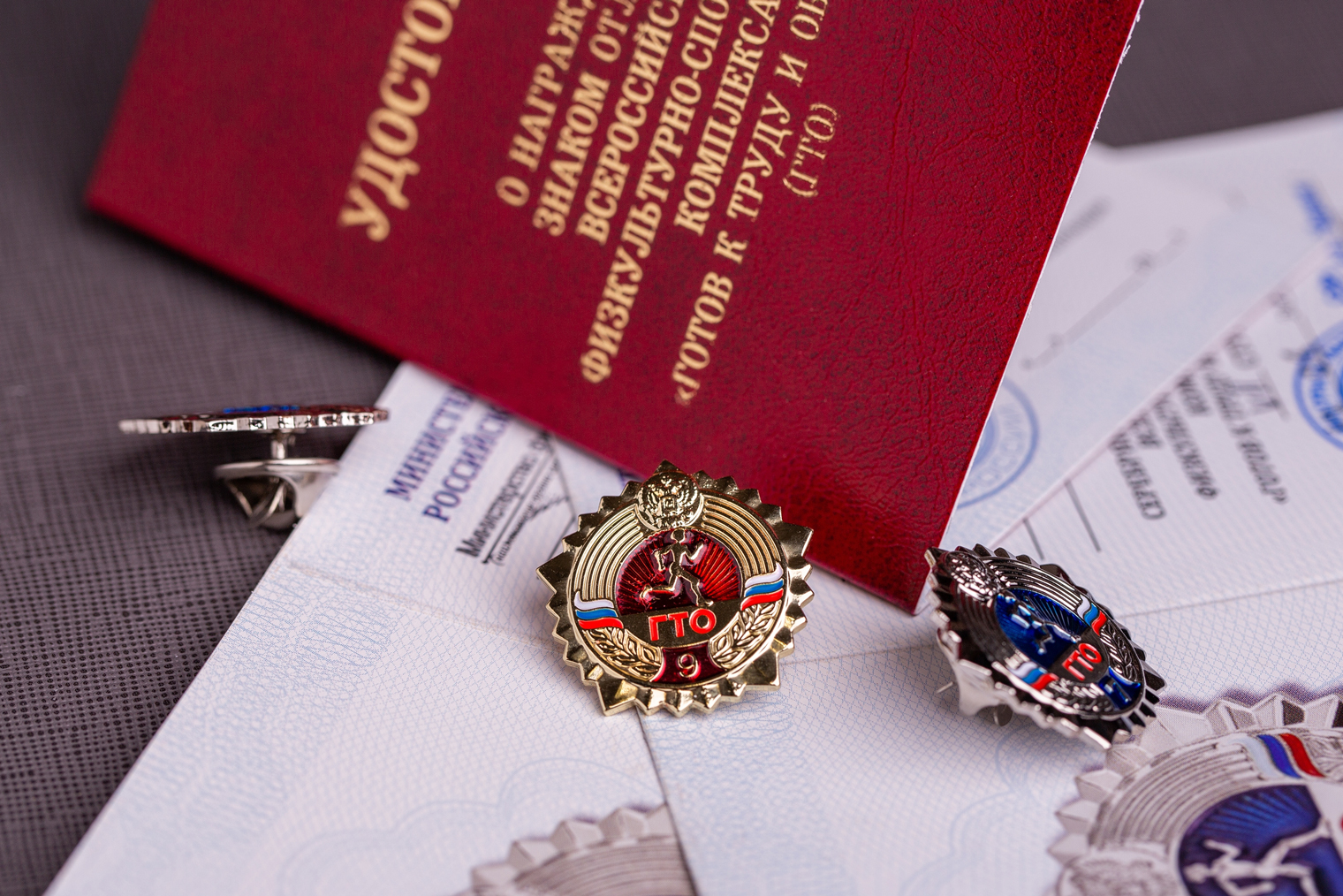 Удостоверение о награждении золотым знаком отличия выдано Министерством спорта Российской Федерации. Фотография: fortton / Shutterstock / FOTODOM