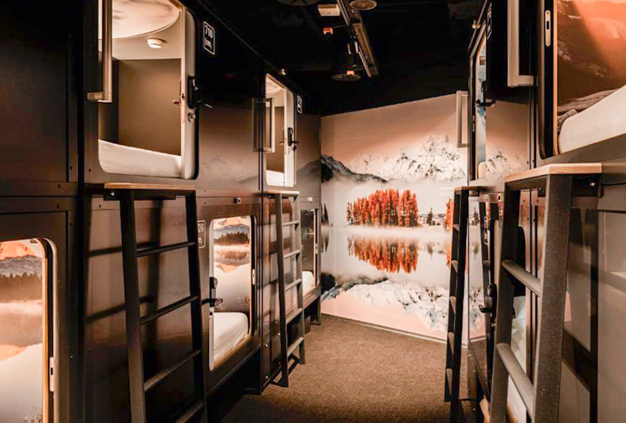 Капсула в Capsule Hotel Zurich Airport