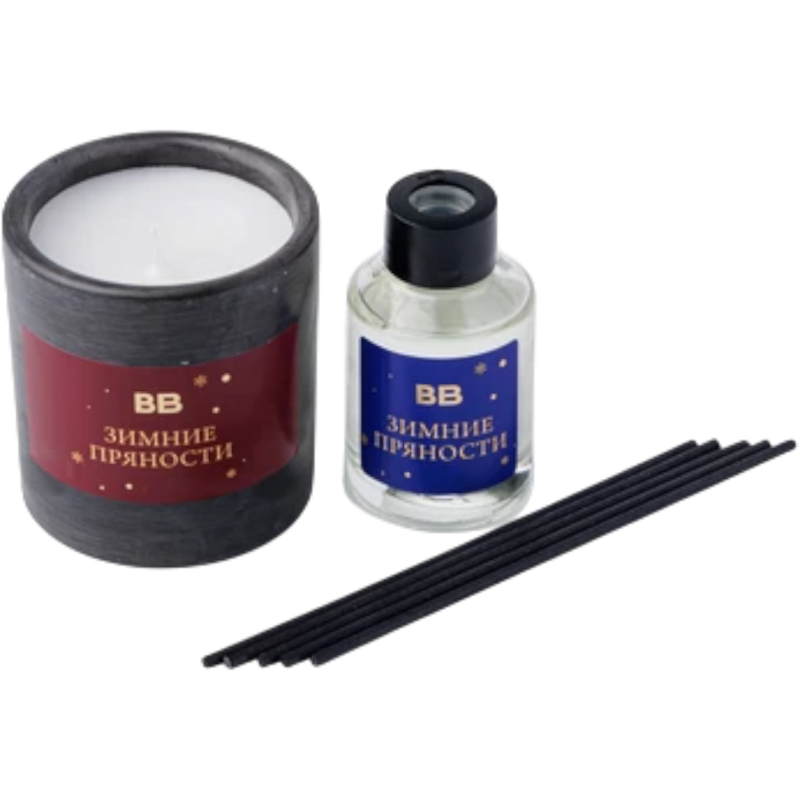 Свеча и диффузор «Зимние пряности»