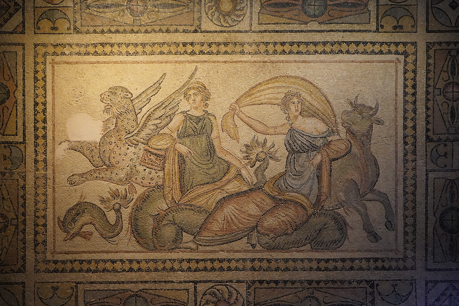 Одна из мозаик в Музее мозаики в Газиантепе