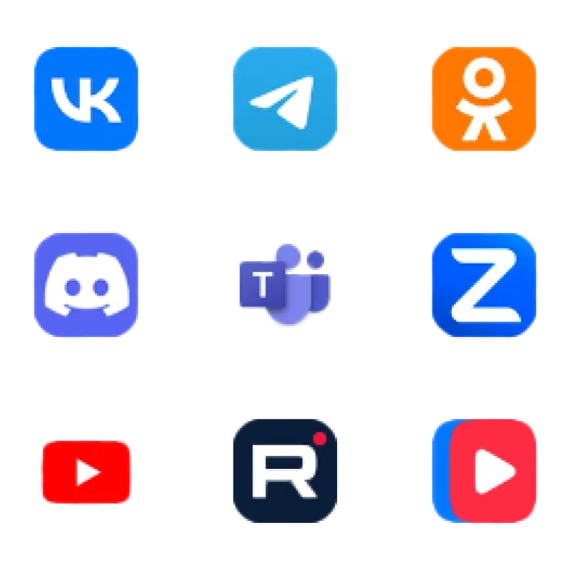 Логотипы соцсетей и сайтов
