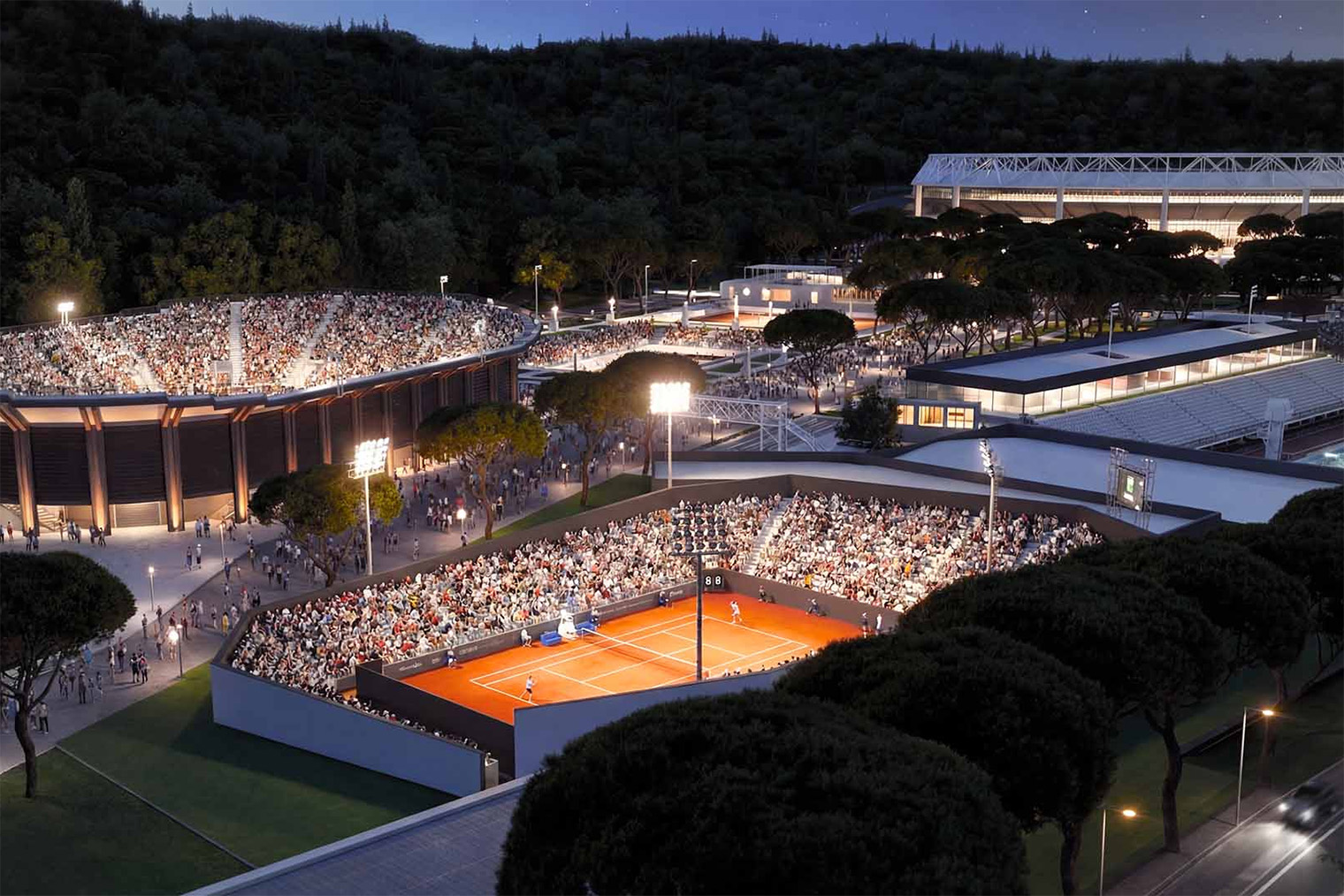 Корты «Форо Италико» в Риме. © atptour.com
