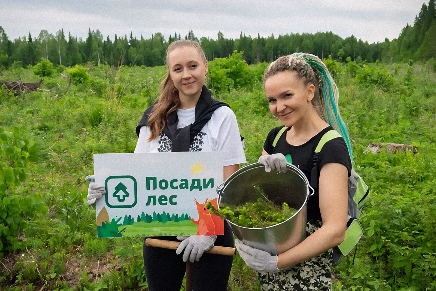 С некоторыми волонтерами мы сажаем деревья больше семи лет. Они мои «зеленые герои»