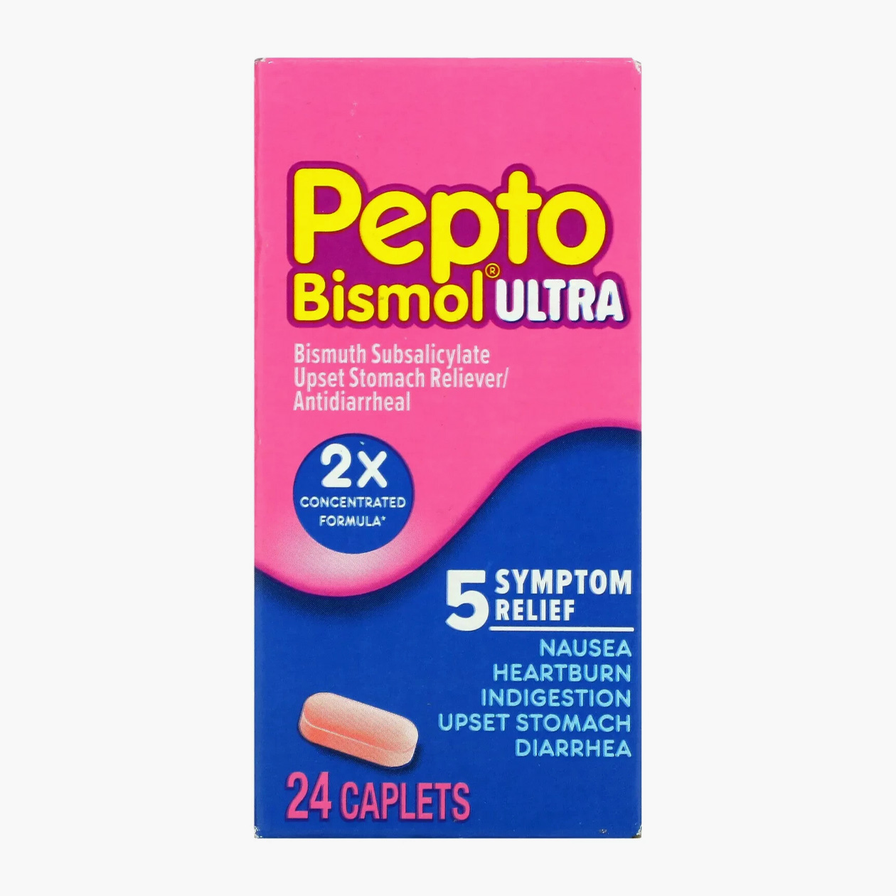 24 капсулы Pepto-Bismol обойдутся примерно в 1600 ₽