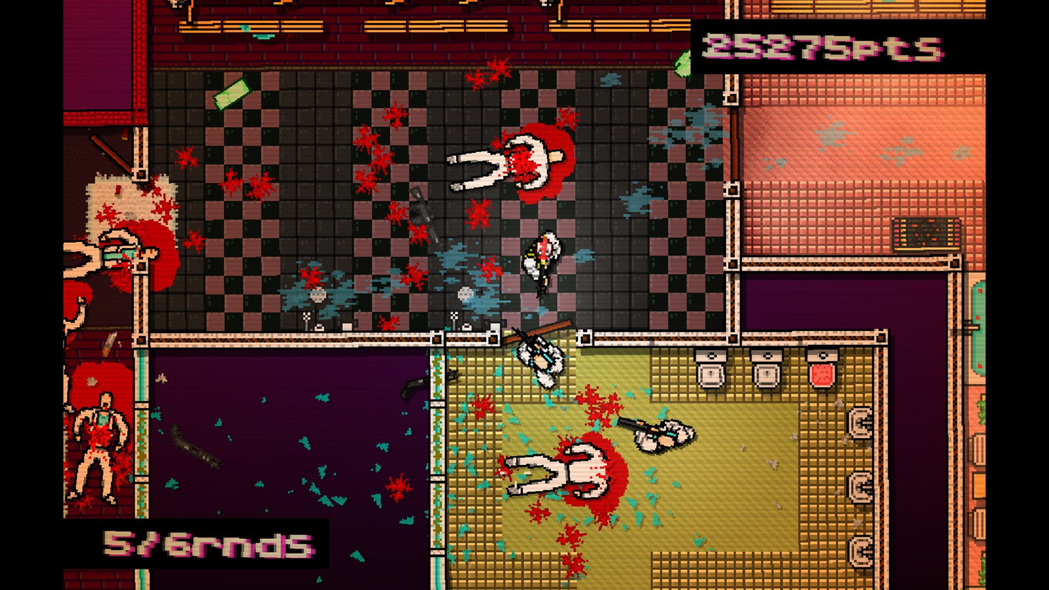 У Hotline Miami много духовных наследниц — Bloodbath Kavkaz, Hong Kong Massacre, Ruiner и Midnight Fight Express. © Devolver Digital