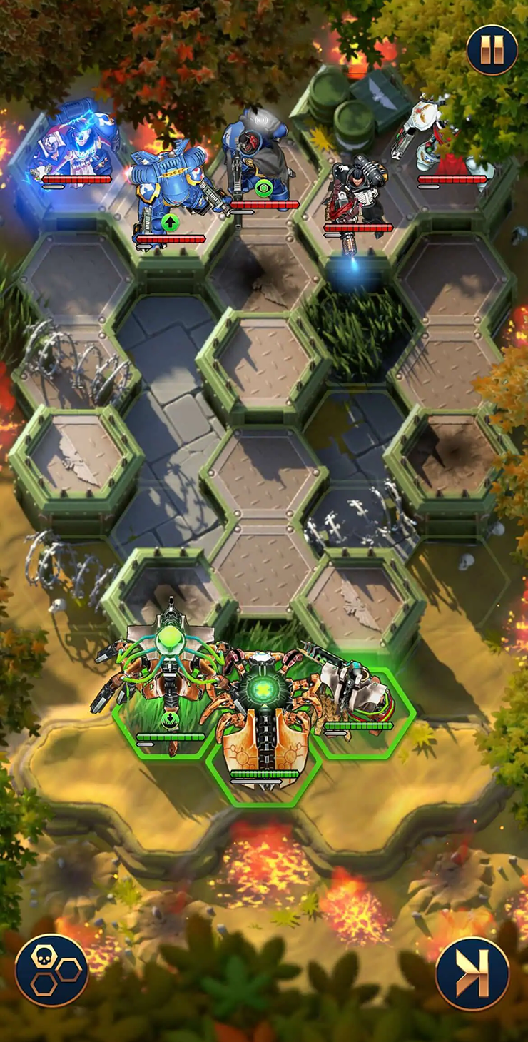 Tacticus играется исключительно в вертикальном формате — горизонтальный не предусмотрен