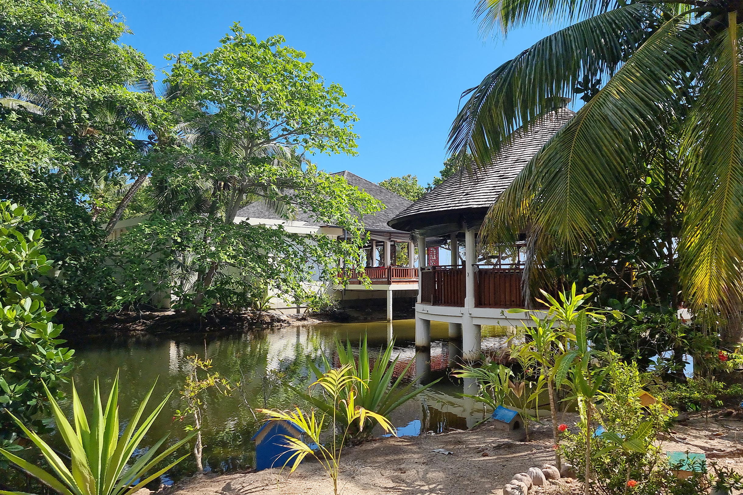 Территория отеля довольно большая и живописная, можно было долго гулять и открывать интересные места