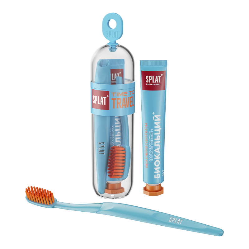 Зубная паста и щетка