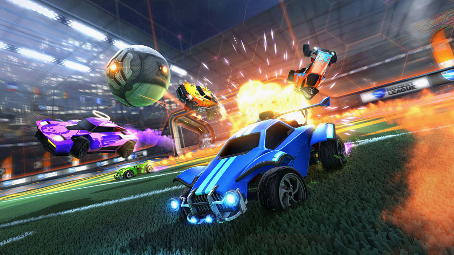 На релизе в 2015 году Rocket League выпустили в подписке PlayStation Plus: миллионы игроков попробовали игру и стали советовать ее друзьям. Благодаря этому она стала популярной без большой маркетинговой кампании. Кадр: Epic Games