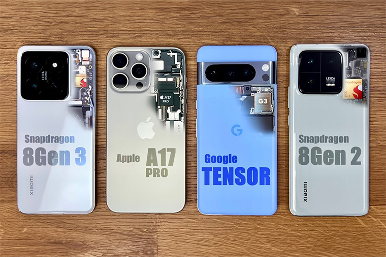 Google Tensor G3 слабее, чем Snapdragon 8 Gen 3 и Apple A17 Pro. Источник: ютуб-канал TechDroider
