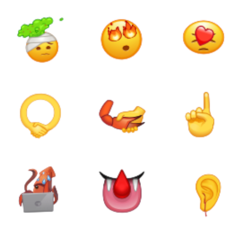 Анимированные «проклятые» эмодзи