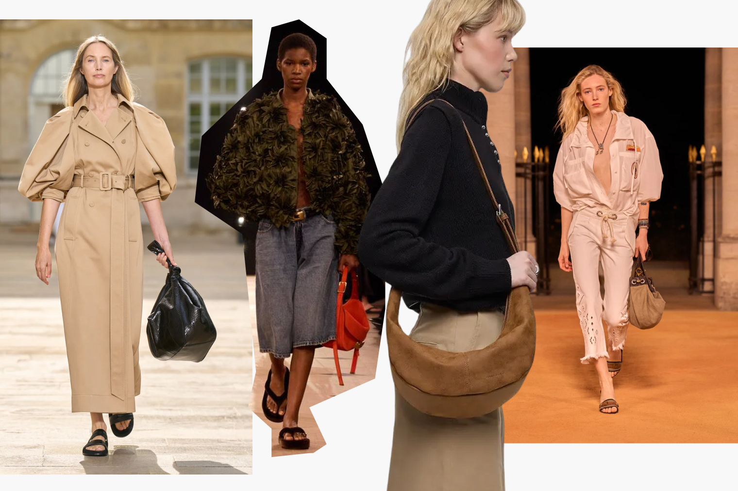Фотографии в коллаже: Gabriela Hears, Isabel Marant, Balenciaga, Arny Praht