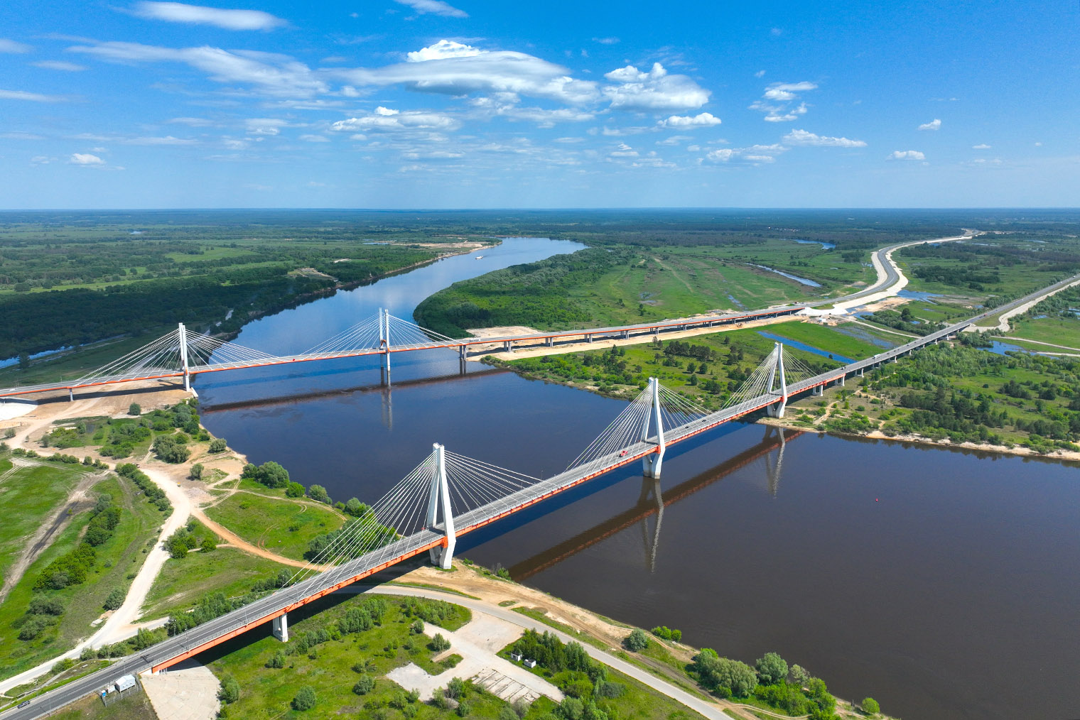 Муромский мост стал первым вантовым в Нижегородской области. © Collab media / Shutterstock / FOTODOM