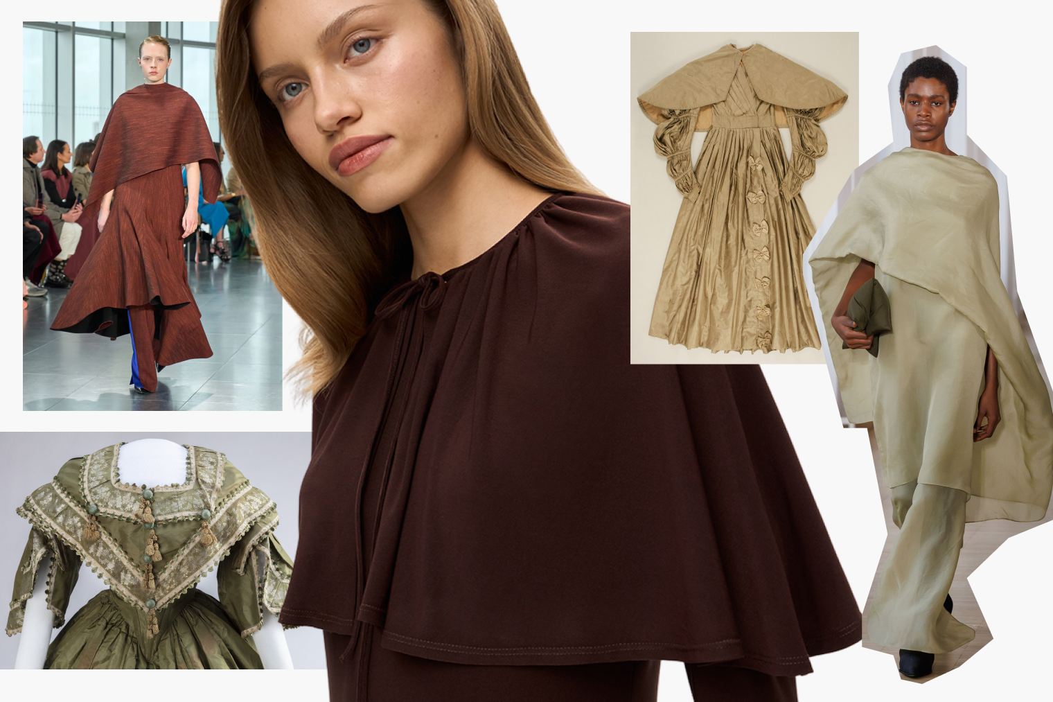 Фотографии в коллаже: Roksanda, Studio 29, Sepia Times / Universal Images Group / Getty Images, Missouri Historical Society / Wikimedia Commons ( PD ), Christian Wijnants