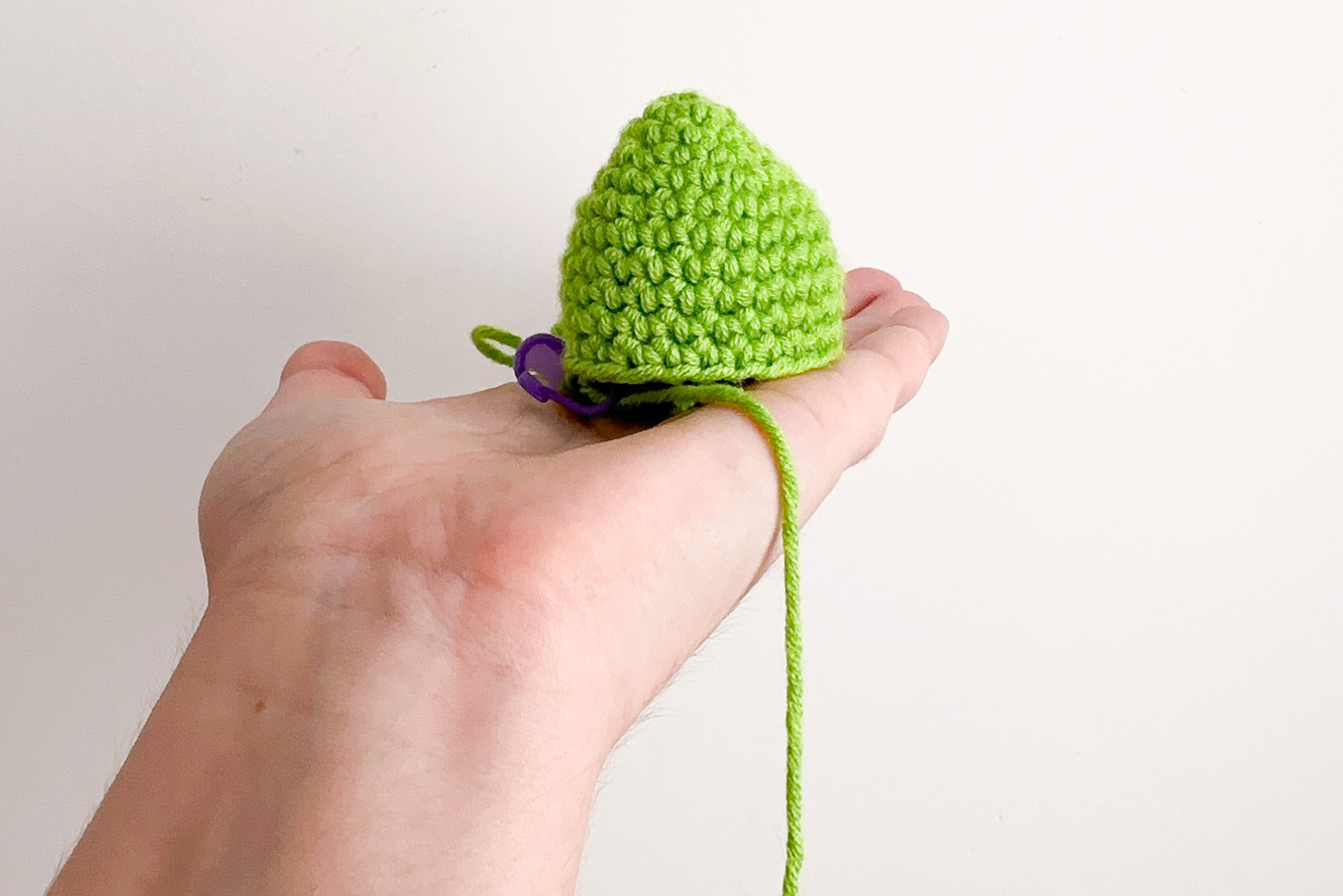 Ряд 12. Яйцо после провязанного 12-го ряда