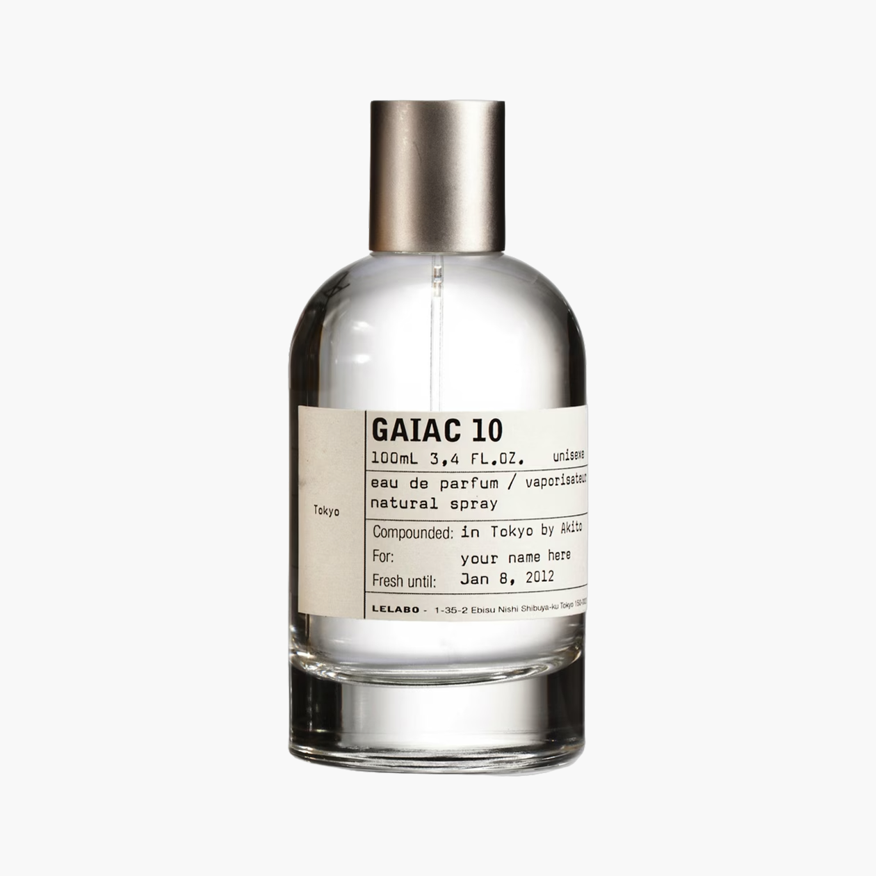 Парфюмерная вода Le Labo, Gaiac 10. Цена — около 250 $ за 50 мл.