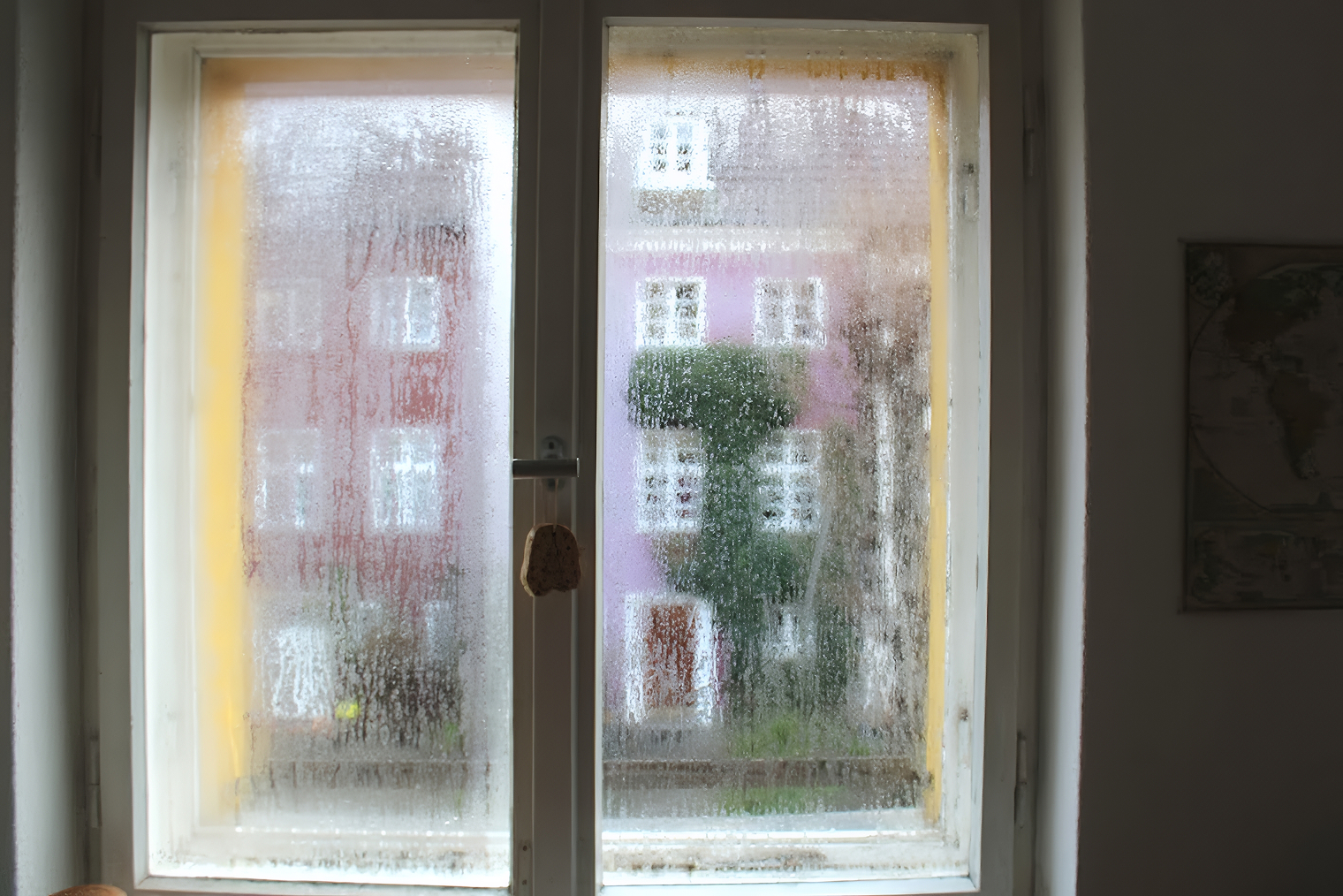Окна потели каждый день с октября по май