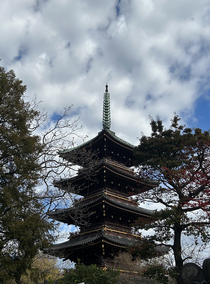 Пятиэтажная пагода Кю Канэйдзи в парке «Уэно»