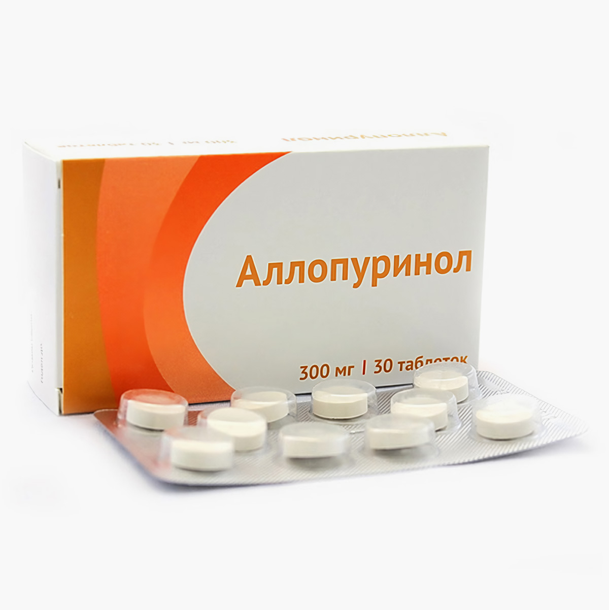 Дженерик «Аллопуринол», таблетки 300 мг. Разница в цене за упаковку — около 40 ₽. Источник: aptekamos.ru