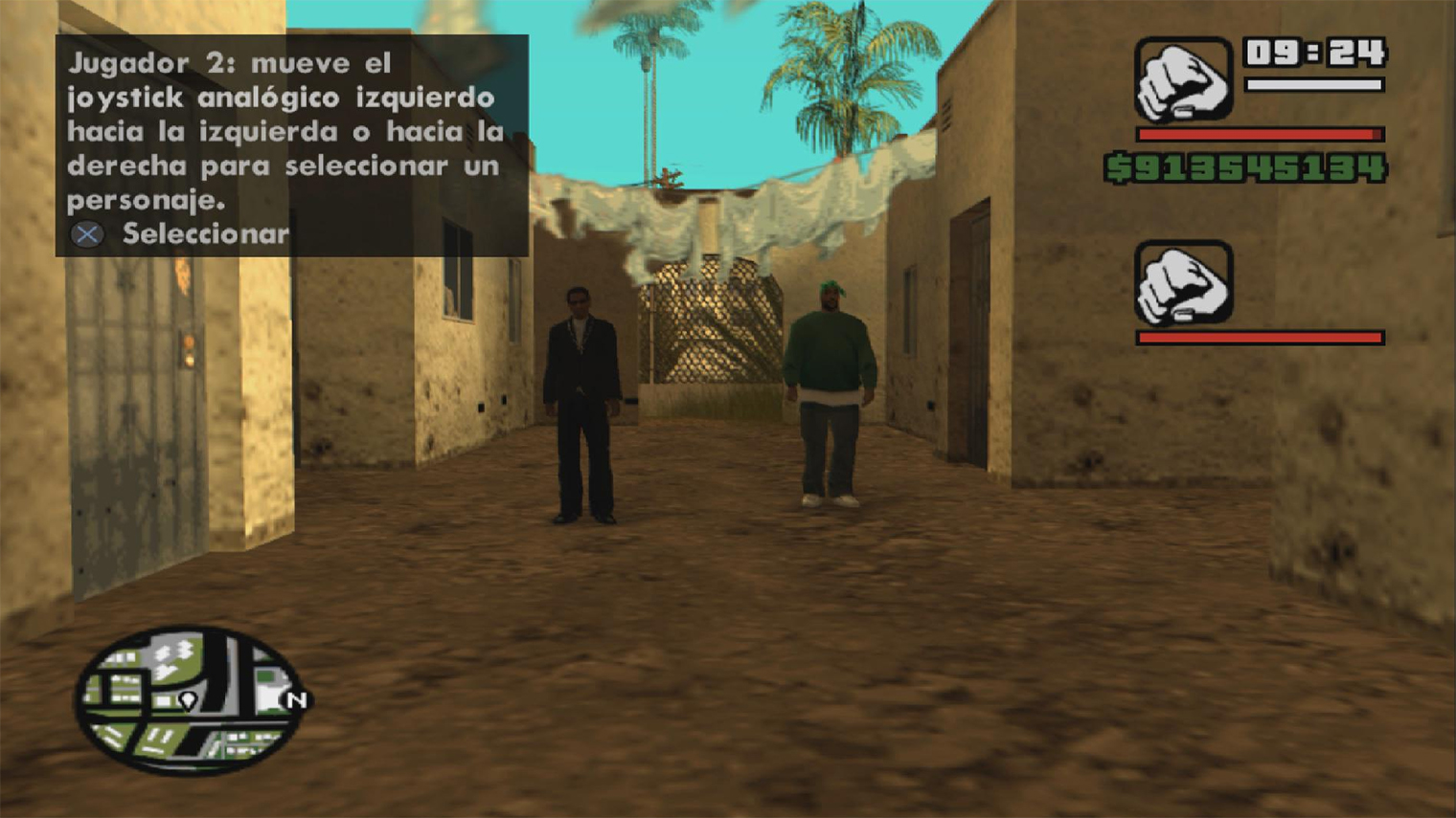 Кооперативный режим на PlayStation 2. Один игрок брал на себя роль Си-Джея, другой — рандомного NPC