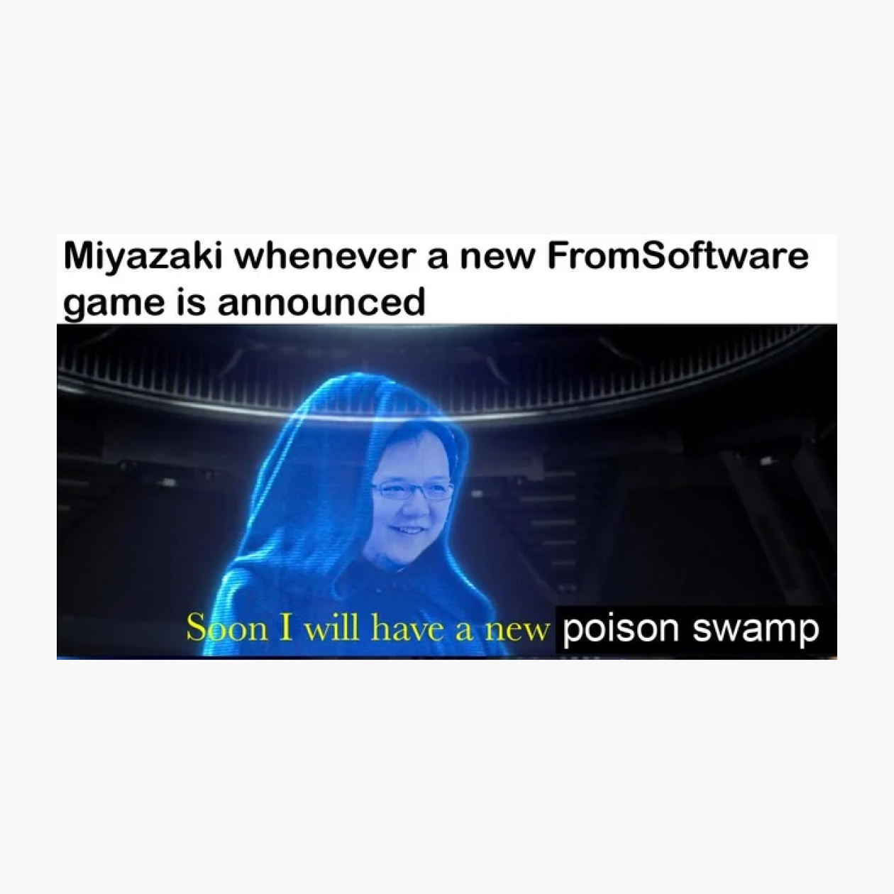 Миядзаки, когда FromSoftware анонсирует новую игру: «Скоро у меня будет новое ядовитое болото»