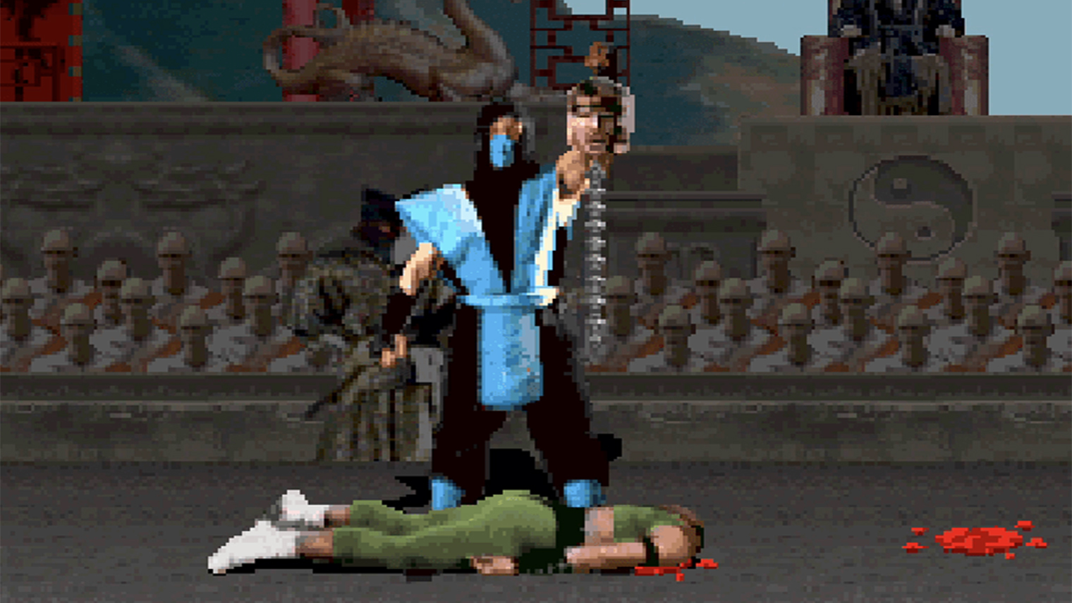 Подсказка к вводу ABACABB в версии для Sega Mega Drive содержалась прямо на экране для ввода чит-кодов. Скриншот: Midway Games