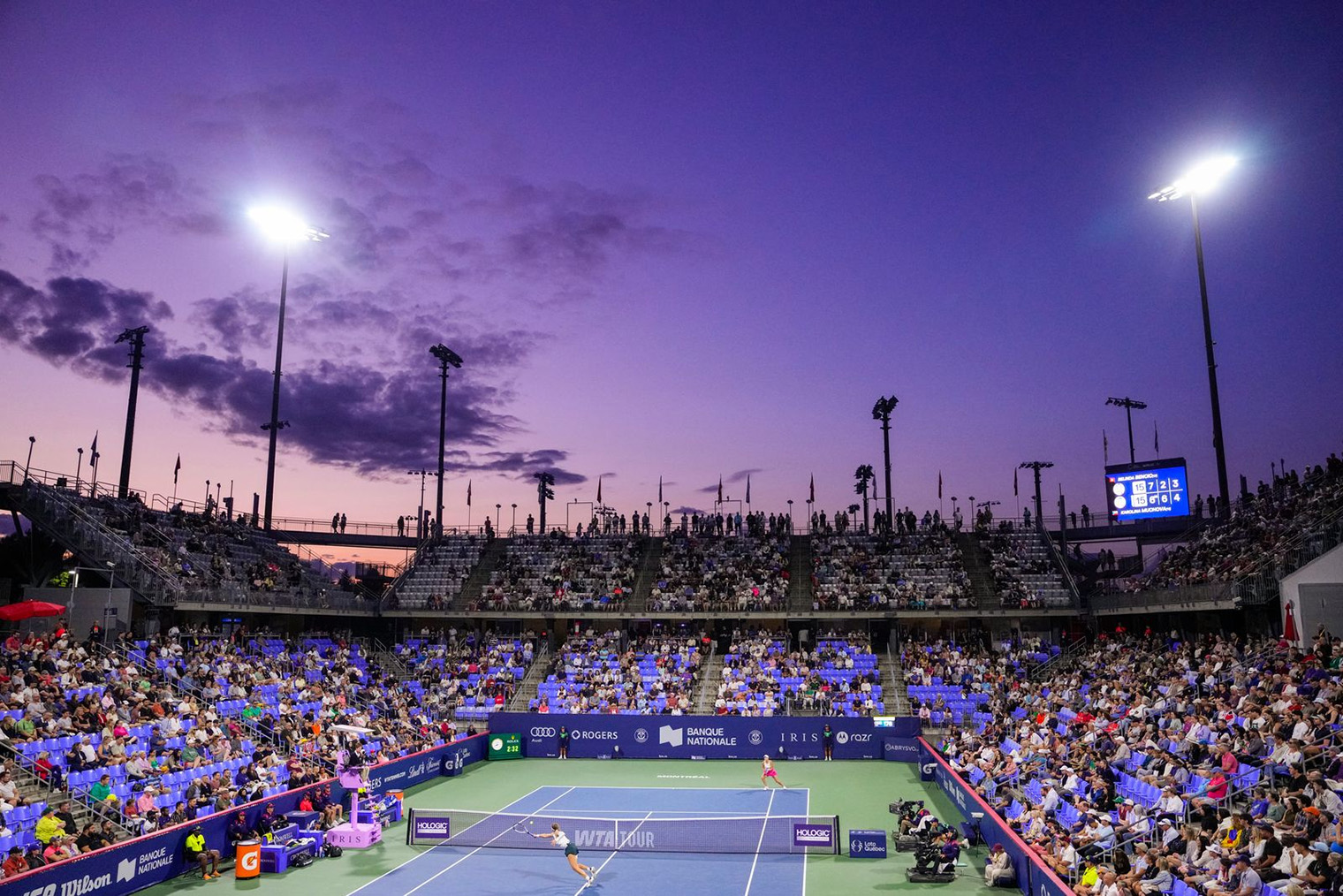 Общий план арены Stade IGA, на которой проводится турнир National Bank Open в Монреале. © tenniscanadamediacentre.com