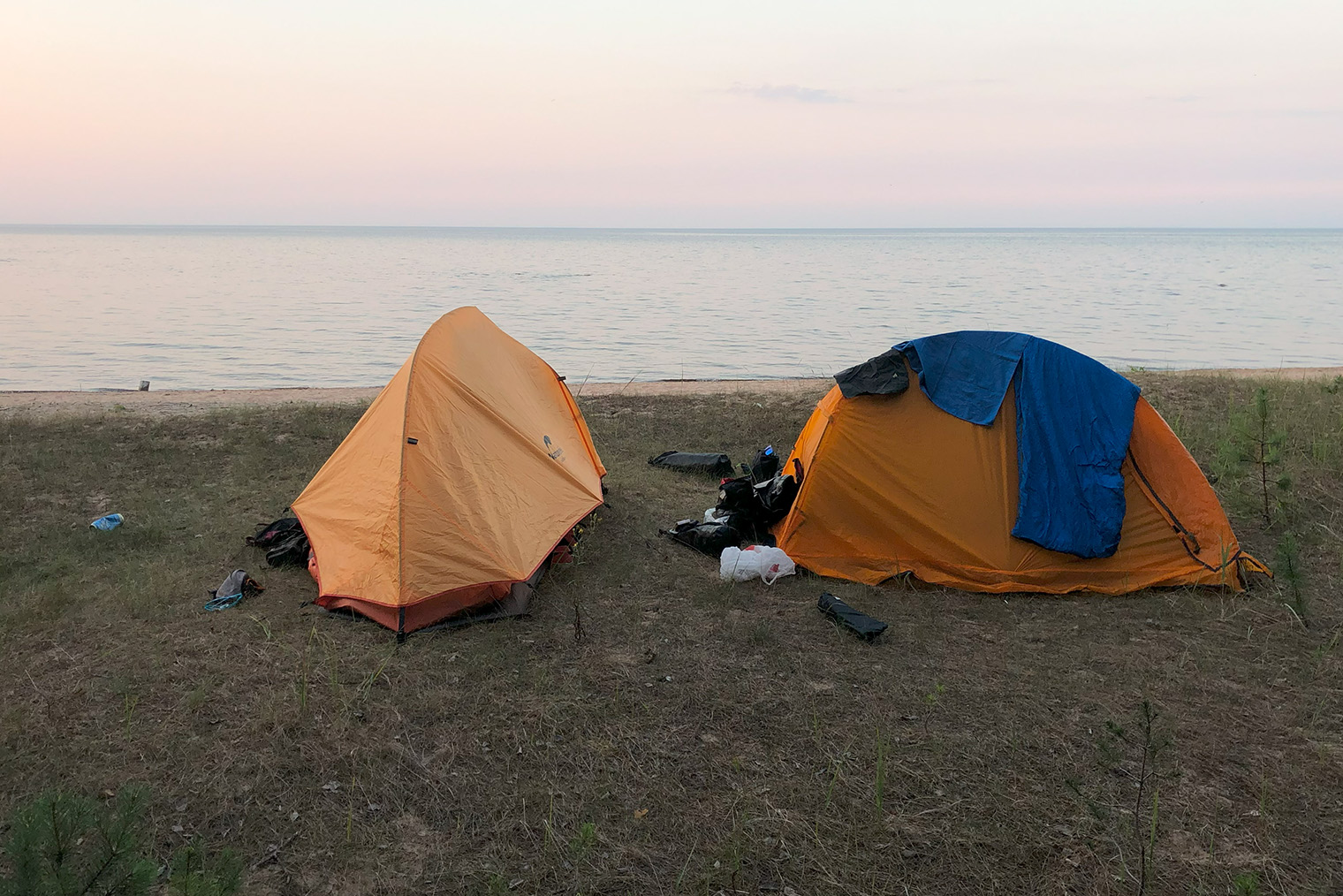 Пожалуй, лучший вид из палатки за всю поездку