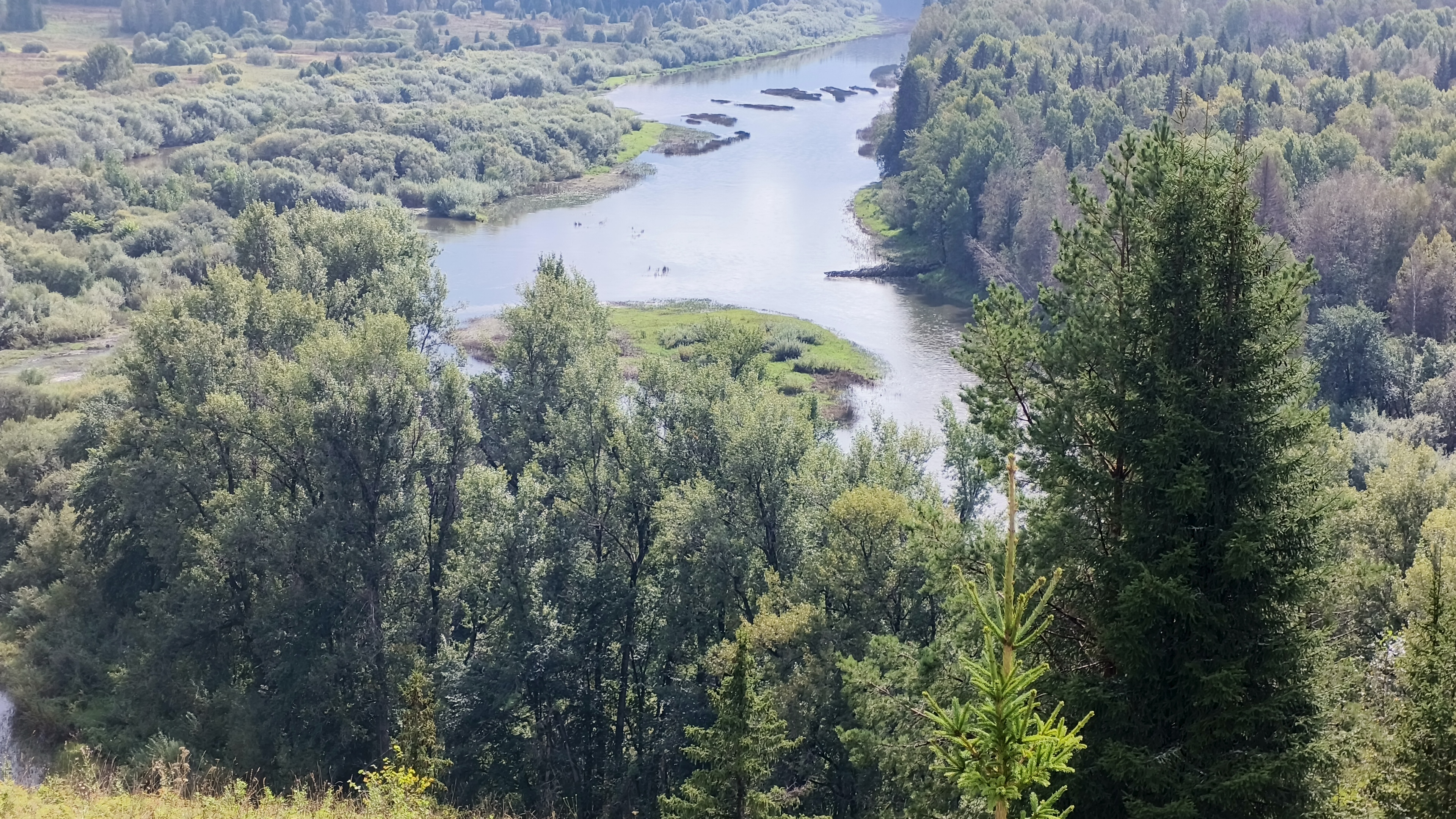 вид с горы с. Молебка Пермский край