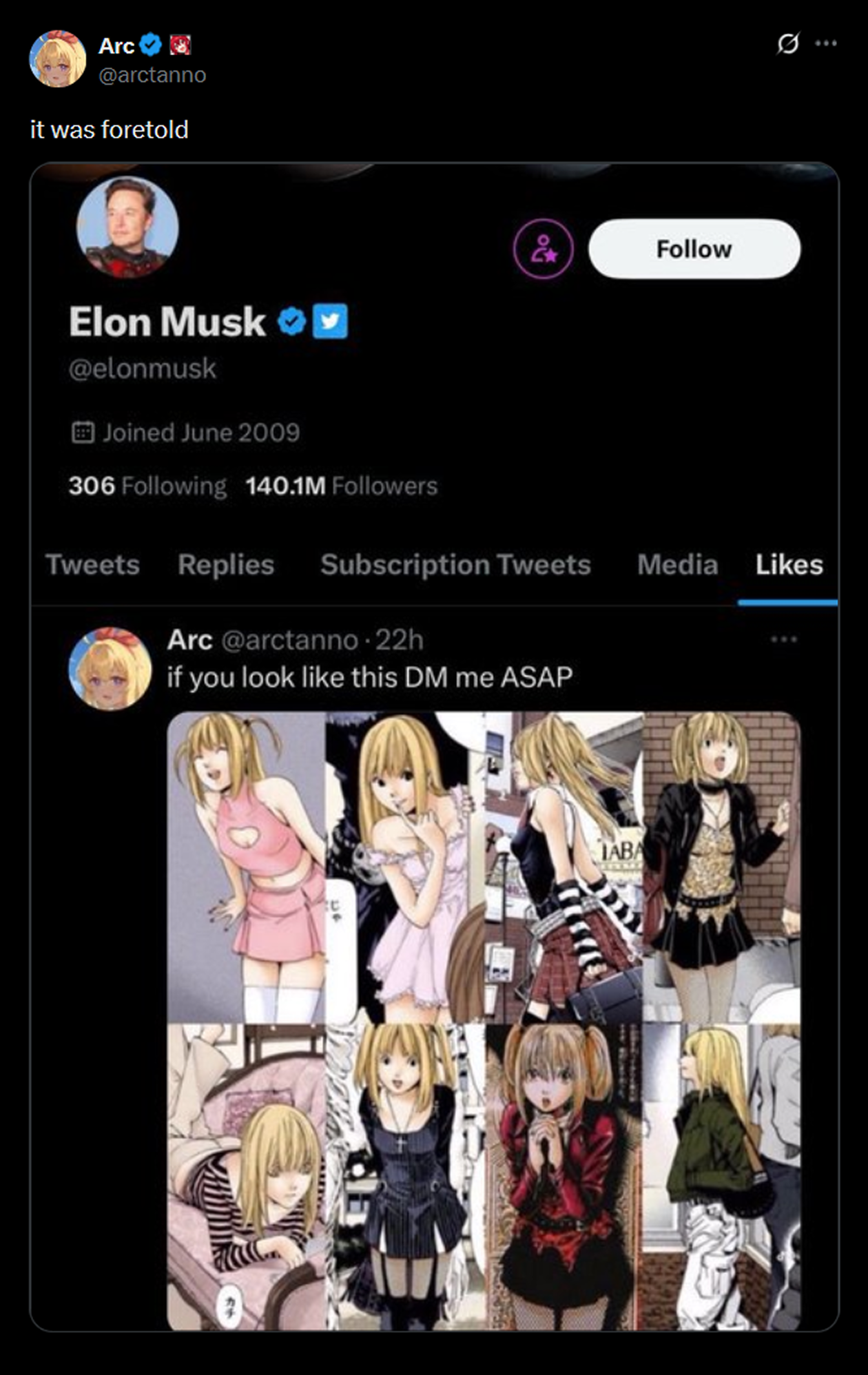 Между Ани и Мисой действительно есть сходство — как минимум два облика компаньона будто скопированы с нарядов героини манги. Источник: arctanno / X