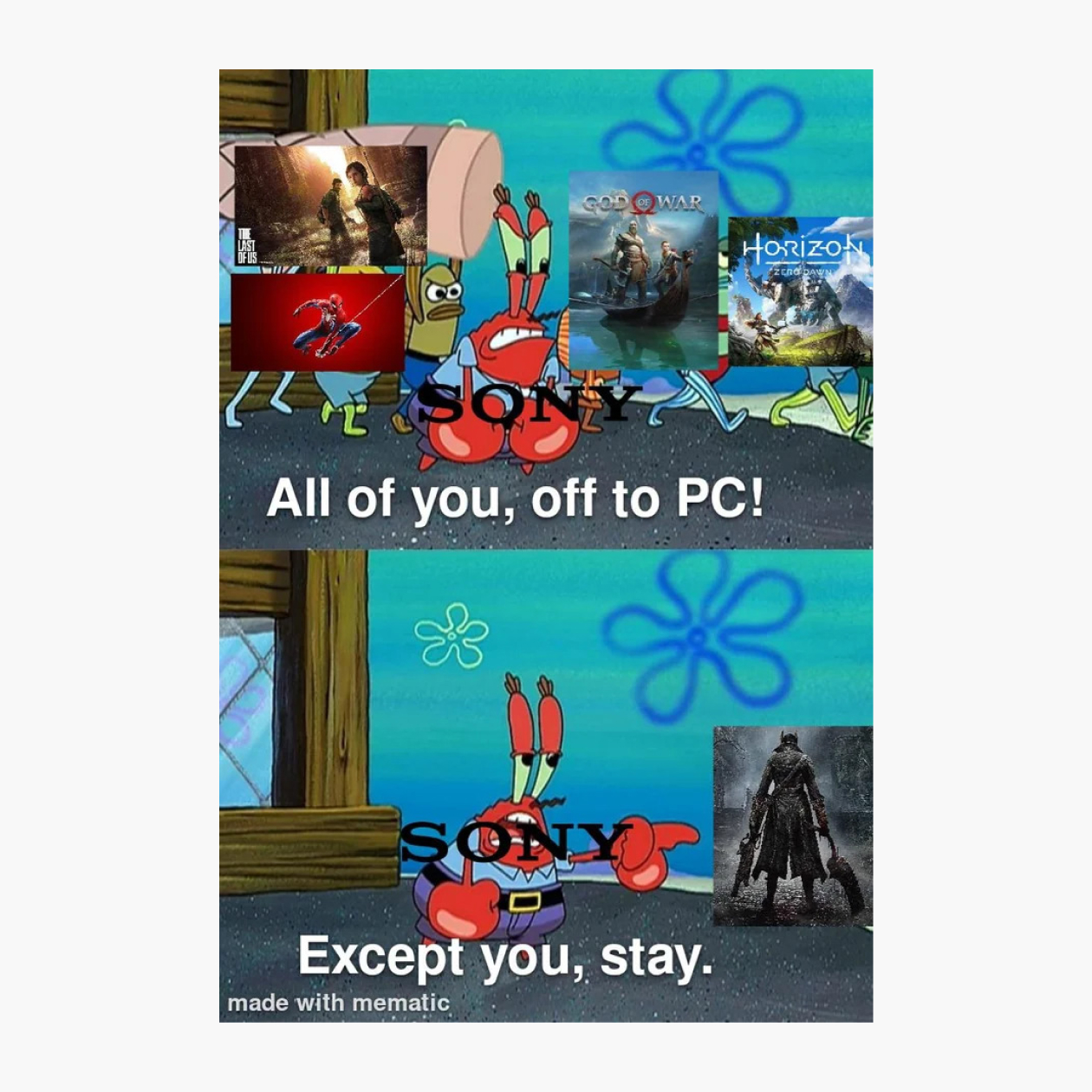 Sony: «Все вы, марш на ПК! Кроме тебя, останься»