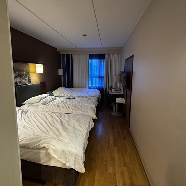 Хорошо отдохнули в номере после дороги