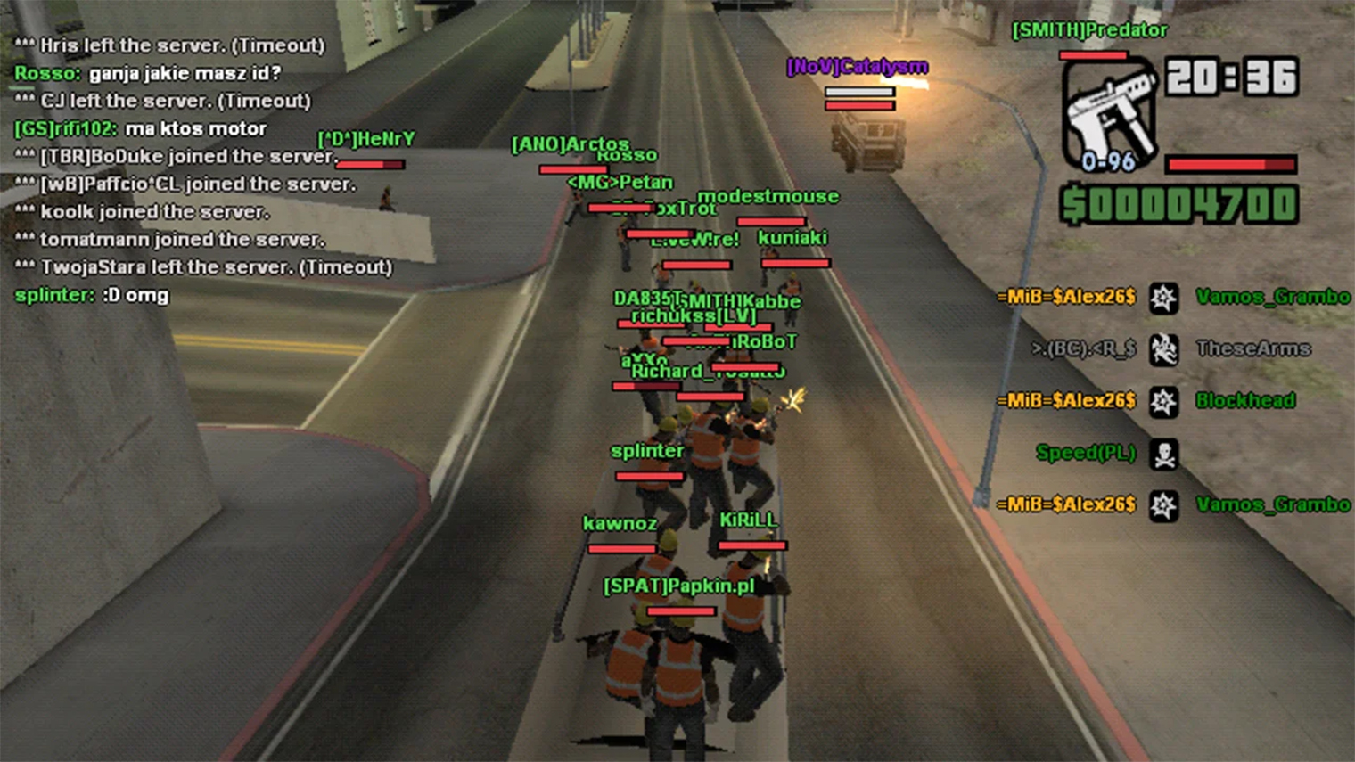 Хаос, которым всегда славились крупные серверы SA-MP