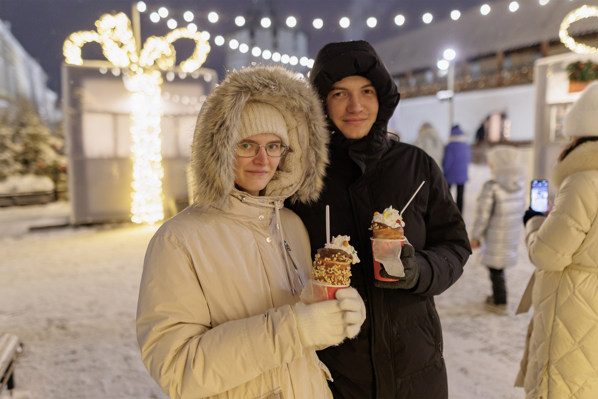 Здесь покупают не только татарскую выпечку, но и, например, новогодние трдельники
