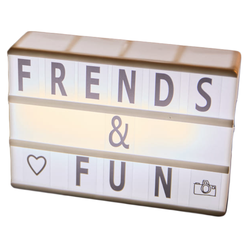 Лайтбокс с посланием