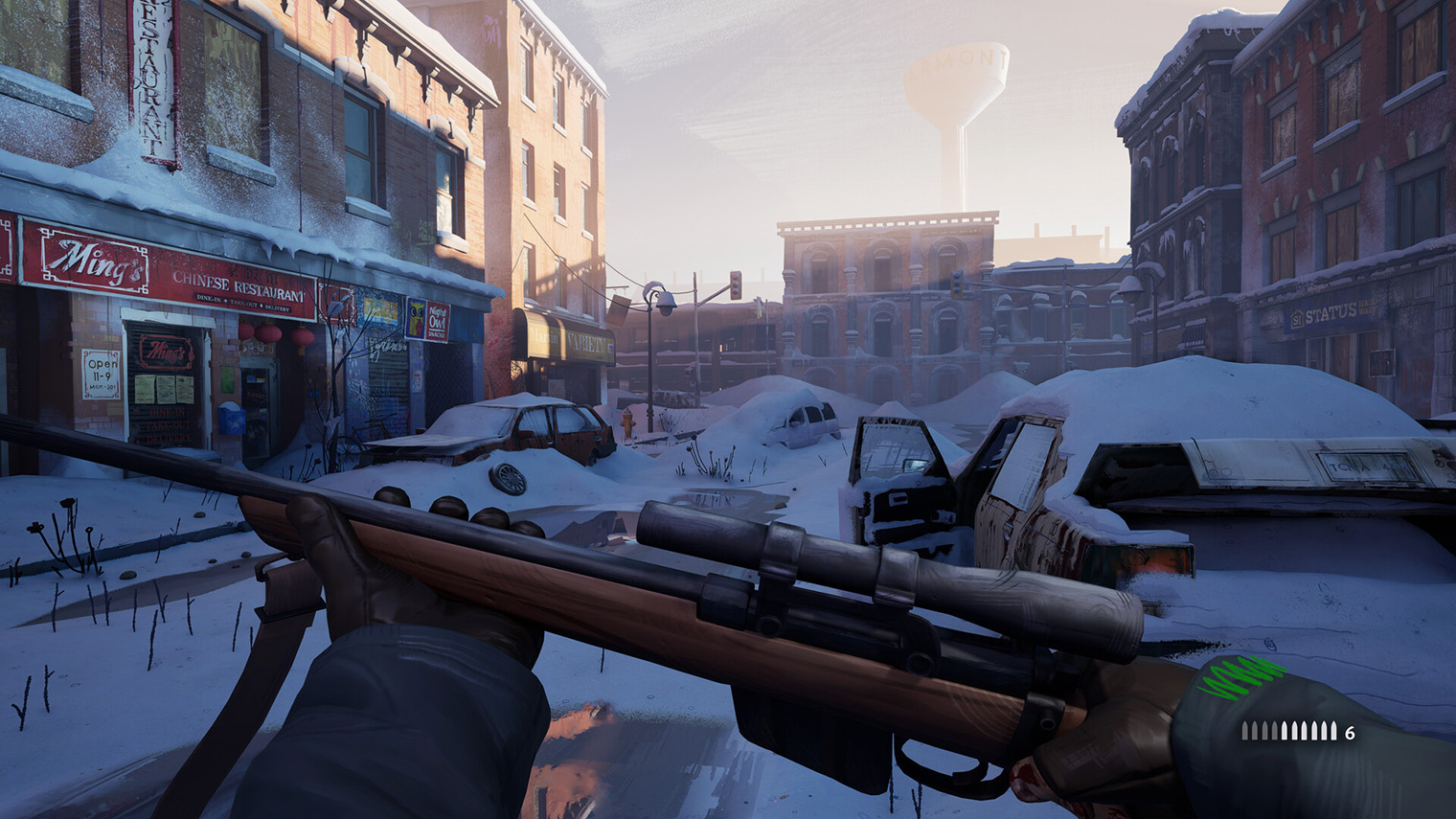 The Long Dark 2 гораздо красивее первой части, но ее визуальный стиль все еще узнаваем: окружение будто нарисовано акварелью. Кадр: Hinterland Studio Inc.