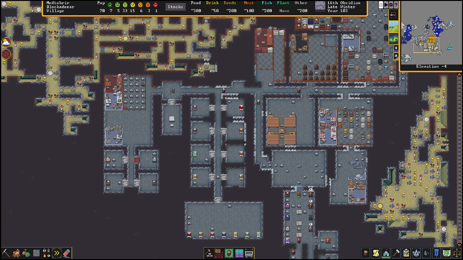 Именно Dwarf Fortress во многом вдохновила создателей Minecraft и RimWorld. © Kitfox Games