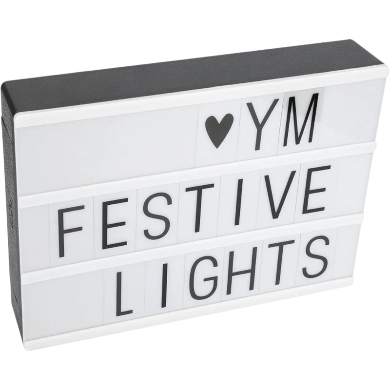 Лайтбокс со сменными буквами