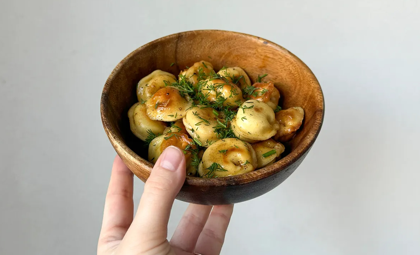 Жареные пельмени