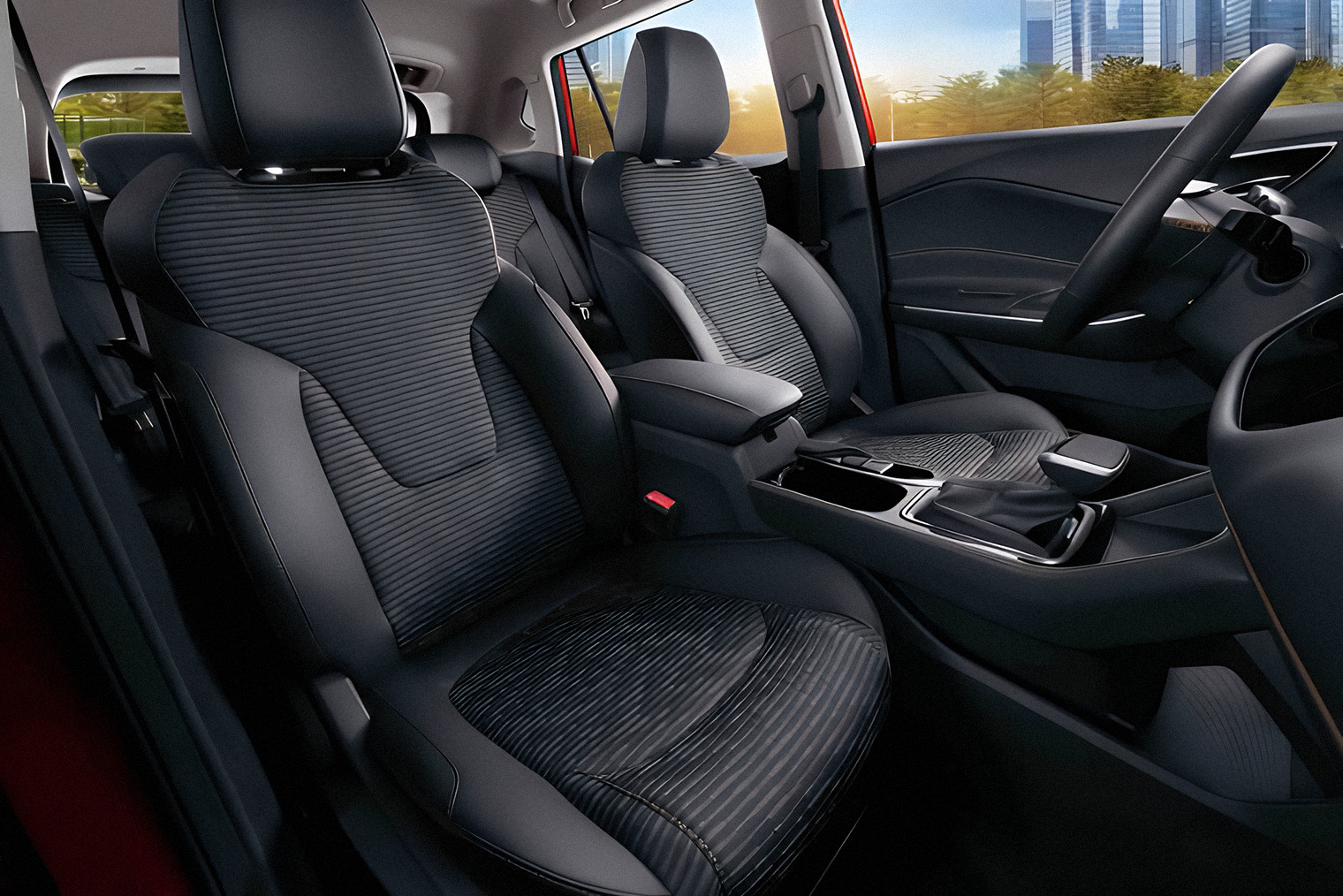 Комплектация «Комфорт» с комбинированной обивкой сидений. Источник: moskvich.ru