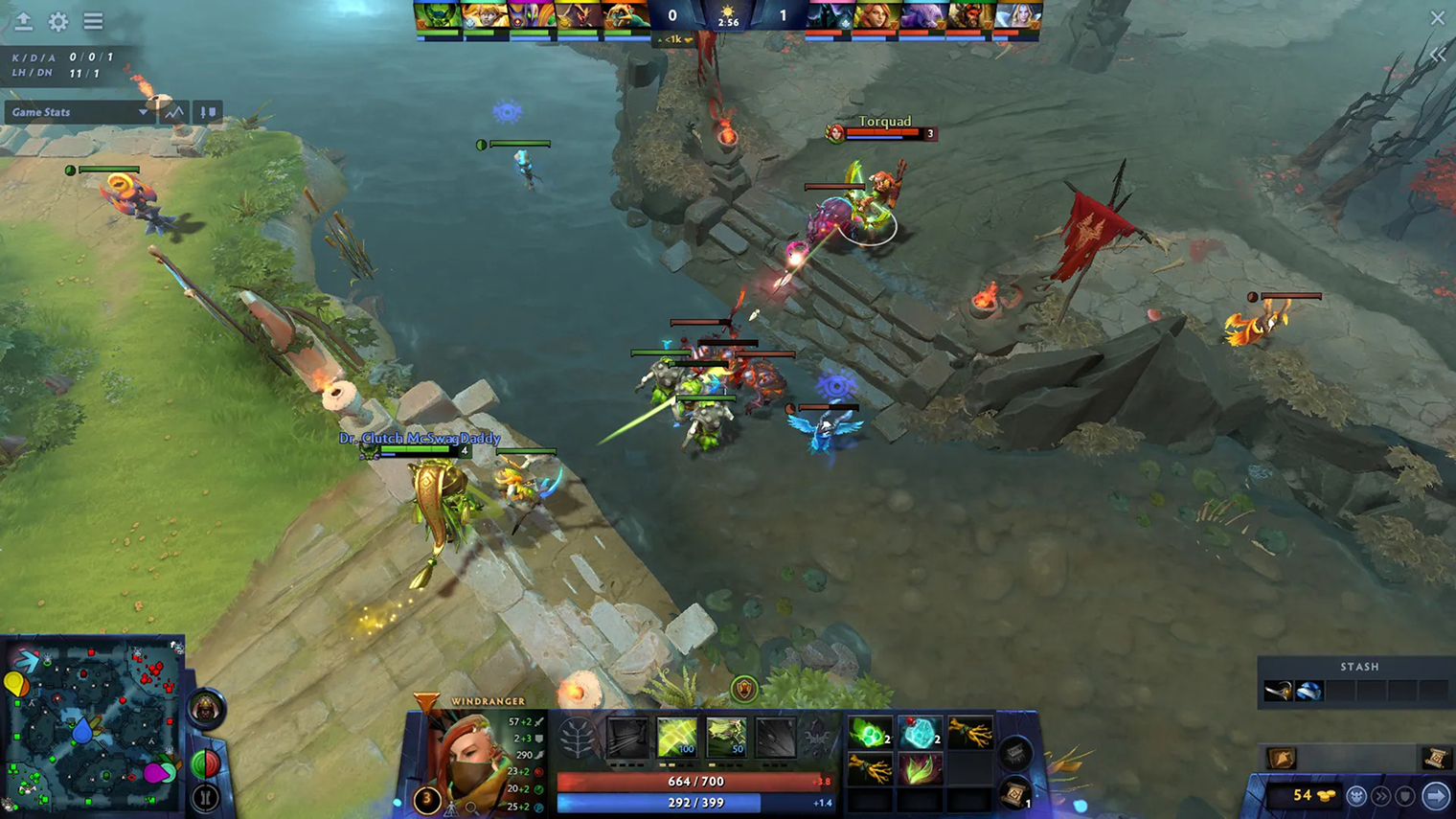 Dota 2 несколько раз получала масштабные обновления, менявшие ее геймплей и графику. Последнее с подзаголовком Wandering Waters вышло в феврале 2025 года