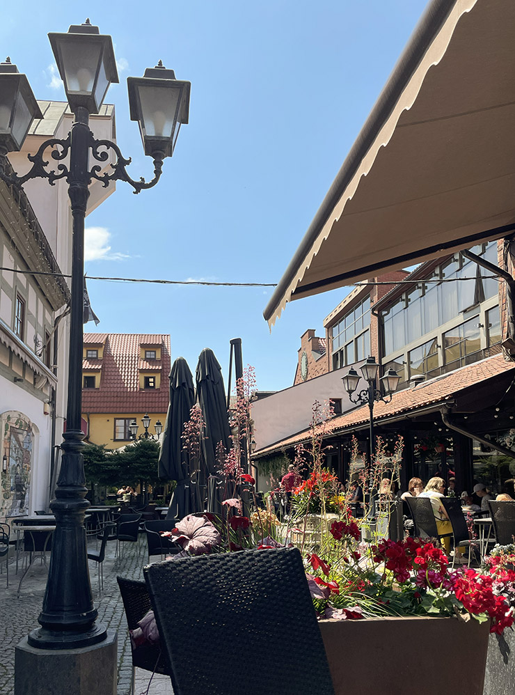 В центре Клайпеды несколько кафе и ресторанов. Старый город совсем небольшой, многие его части на реконструкции, но при этом он все равно уютный