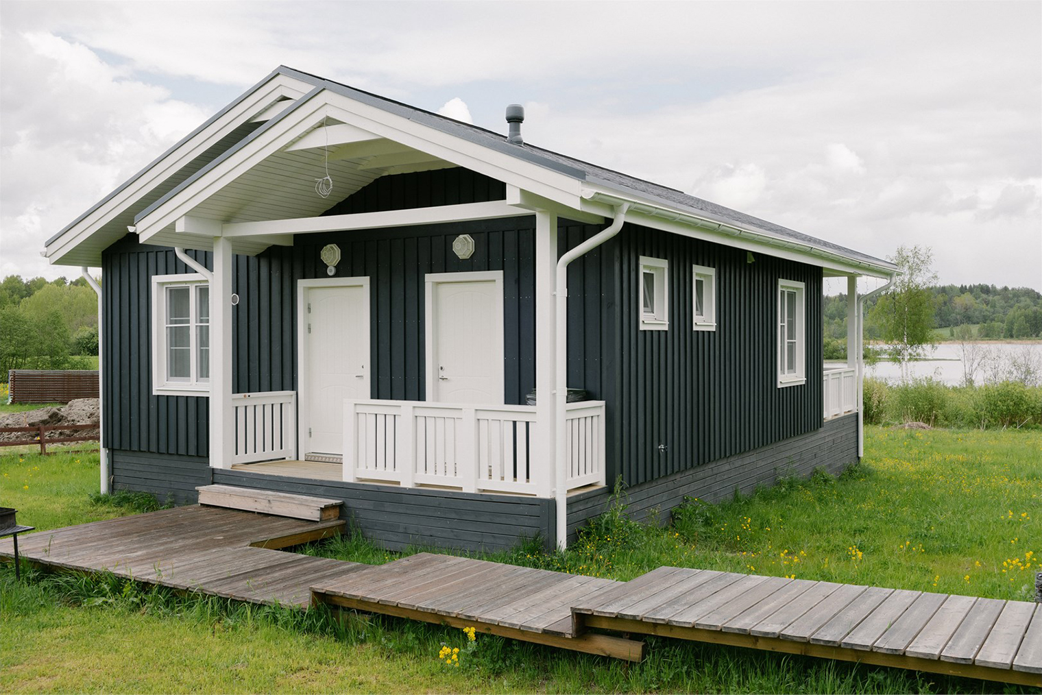 Этот дом на карельской базе отдыха рассчитан на четверых человек. © forrestlodge.ru